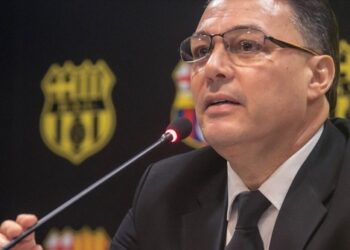 Carlos Alejandro Alfaro Moreno, presidente de Barcelona SC. FOTO / @BarcelonaSC