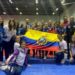 Club de voleibol Porteños Juniors que ganó el título del Campeonato Nacional Junior, realizado en Orlando-Florida, Estados Unidos. FOTO / Asociación de Voleibol