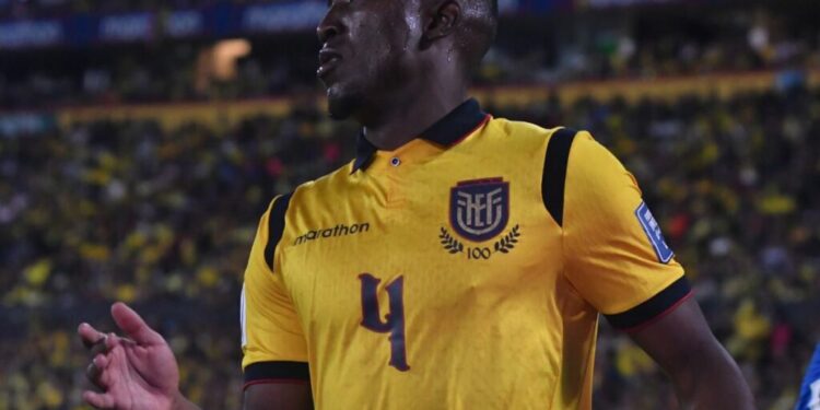 Joel Ordóñez es uno de los titulares habituales en la Selección de Ecuador